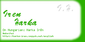 iren harka business card